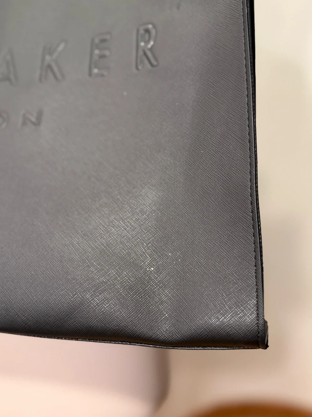 Ted Baker Black Embossed Large Tote